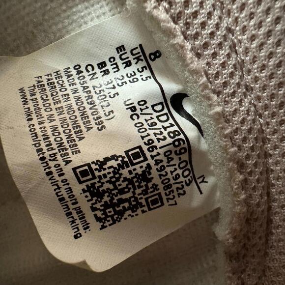 Nike Dunk High Women's 8 PInk Oxford White Leather Sneaker Shoes DD1869-003 - Picture 6 of 8